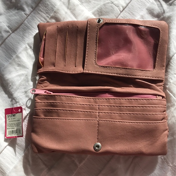 Xhilaration blush pink clutch / wallet - Picture 2 of 5
